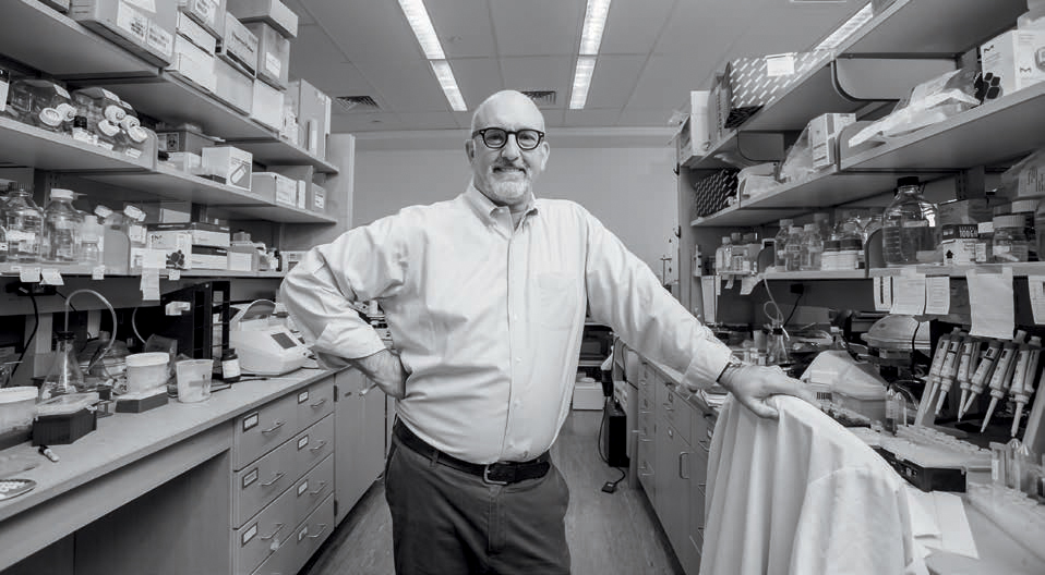 Dan Hammer in his lab.